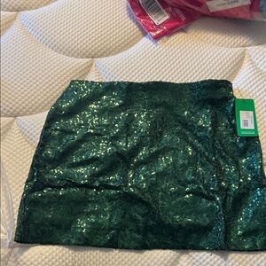 Tipsy Elves Emerald Sequin Skirt